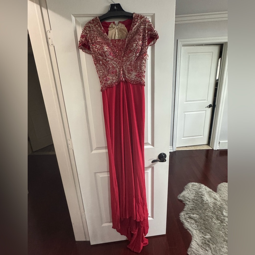 Sherri Hill red beaded gown